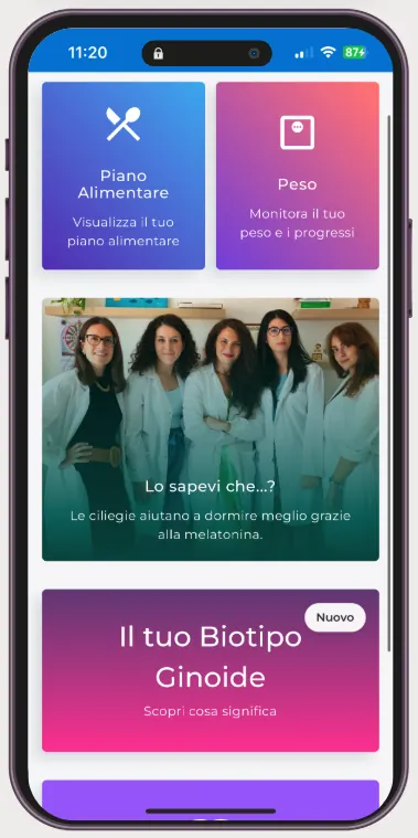 App Dimagrimento Lento — monitoraggio peso e piani nutrizionali